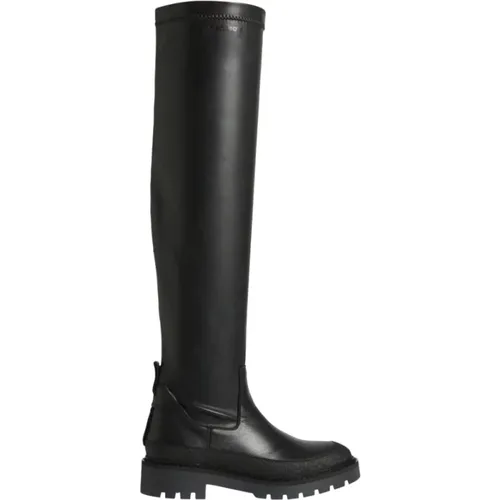 Combat High Boot - Women`s Edge Ankle Boots , female, Sizes: 3 UK - Calvin Klein - Modalova
