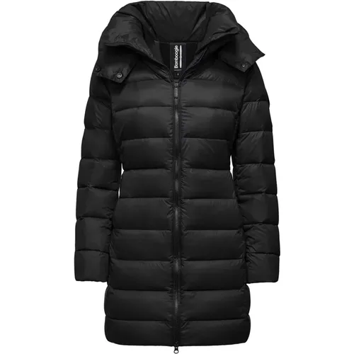 Nylon Down Jacket with Detachable Hood , female, Sizes: M, 3XL - BomBoogie - Modalova