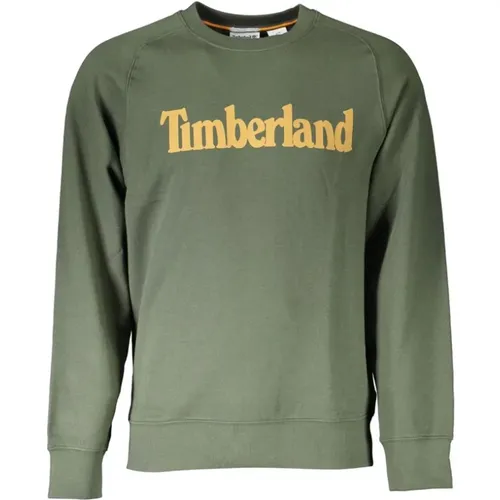 Grüner Rundhalspullover , Herren, Größe: L - Timberland - Modalova