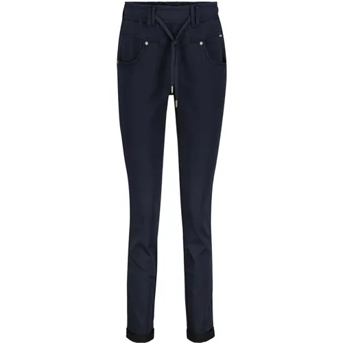 Navy Tessy Jog Slim Fit High Waist , Damen, Größe: M - Red Button - Modalova