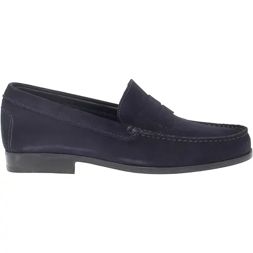 Loafer for Men in suede leather , male, Sizes: 8 UK, 7 UK, 10 UK - Antica Cuoieria - Modalova