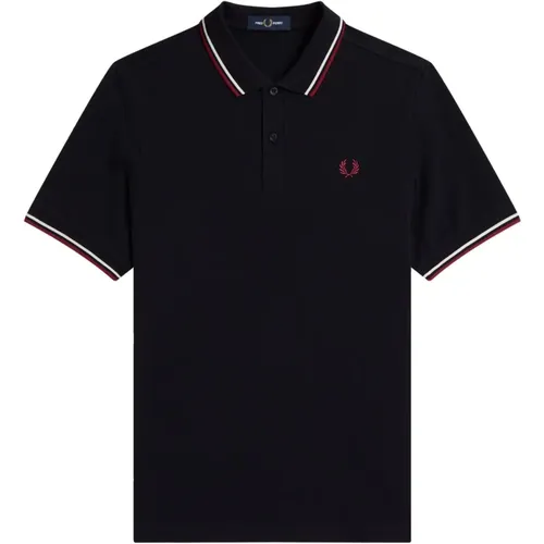 Classic Double-Tipped Polo Shirt , male, Sizes: M, S - Fred Perry - Modalova