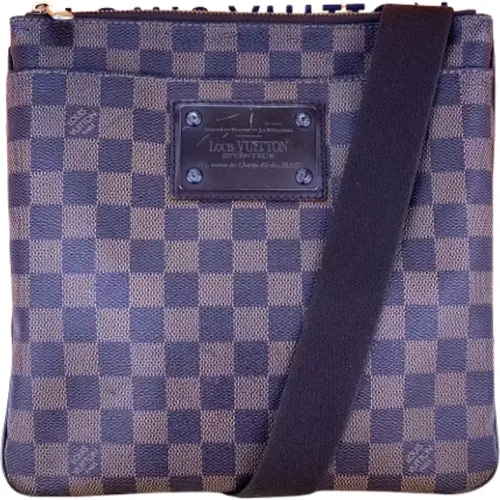 Authentische Louis Vuitton Damier Ebene Brooklyn Pochette Plate Messenger Tasche - Louis Vuitton Vintage - Modalova
