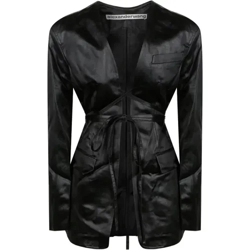 Schwarzer Offener Blazer - alexander wang - Modalova