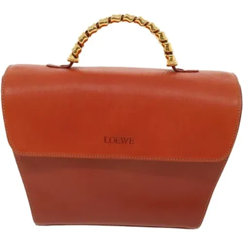 Pre-owned Leather handbags , female, Sizes: ONE SIZE - Loewe Pre-owned - Modalova