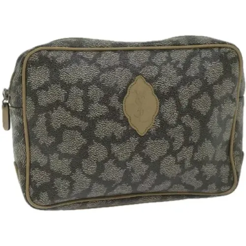 Pre-owned Canvas clutches , female, Sizes: ONE SIZE - Yves Saint Laurent Vintage - Modalova