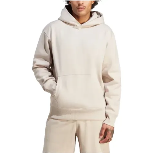 Creme Contempo Hoodie , Herren, Größe: S - Adidas - Modalova