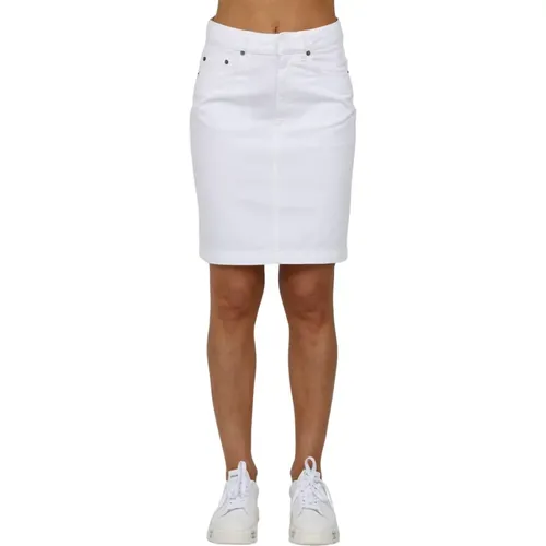 Stylish Mini Skirt Cover , female, Sizes: W29, W26 - Dondup - Modalova