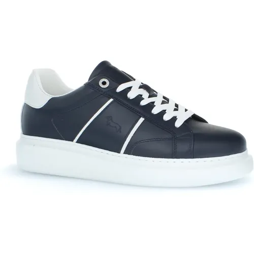 Blaue Sneakers für Herren , Herren, Größe: 43 EU - Harmont & Blaine - Modalova