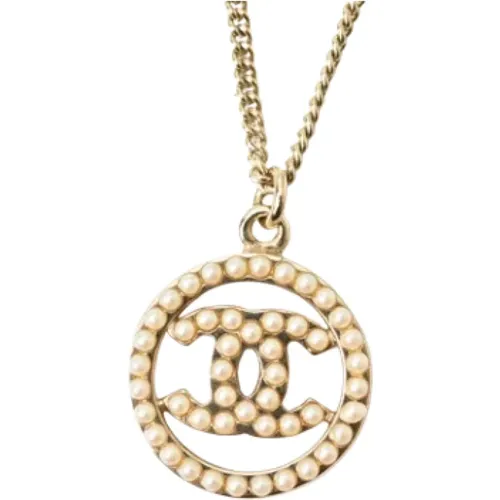 Pre-owned Metal necklaces , female, Sizes: ONE SIZE - Chanel Vintage - Modalova