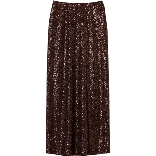 Sequin Appliqué High-Waisted Skirt , female, Sizes: S, XS - Twinset - Modalova