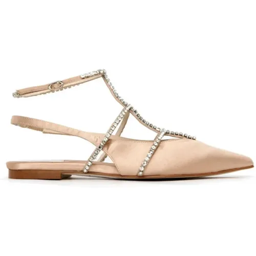 Flache Sandalen - Natural Pristina , Damen, Größe: 38 EU - Jeffrey Campbell - Modalova