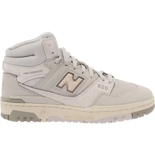 Graue High-top Sneakers mit Mandelförmiger Spitze , Damen, Größe: 38 1/2 EU - New Balance - Modalova