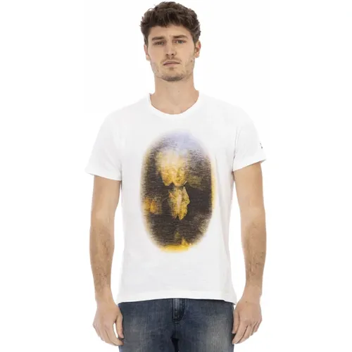 Kurzarm Rundhals T-Shirt , Herren, Größe: L - Trussardi - Modalova