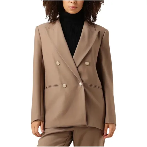 Taupe Uniform Blazer für Frauen , Damen, Größe: M - Co'Couture - Modalova