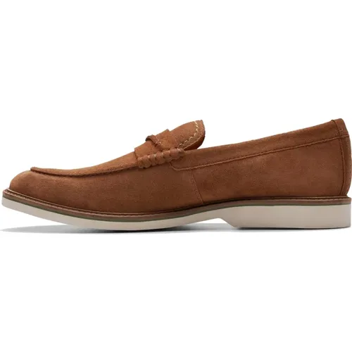 Braune Loafer für Männer , Herren, Größe: 46 EU - Clarks - Modalova