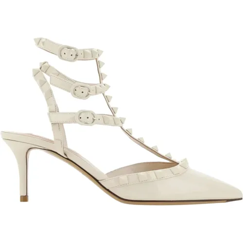 Rockstud Leather Pumps , female, Sizes: 6 1/2 UK, 4 1/2 UK, 5 1/2 UK, 5 UK, 4 UK, 8 UK, 6 UK - Valentino Garavani - Modalova