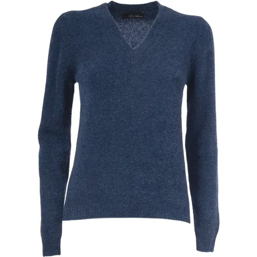 Warm und stilvoll: V-Ausschnitt Wollpullover , Damen, Größe: XS - Gran Sasso - Modalova