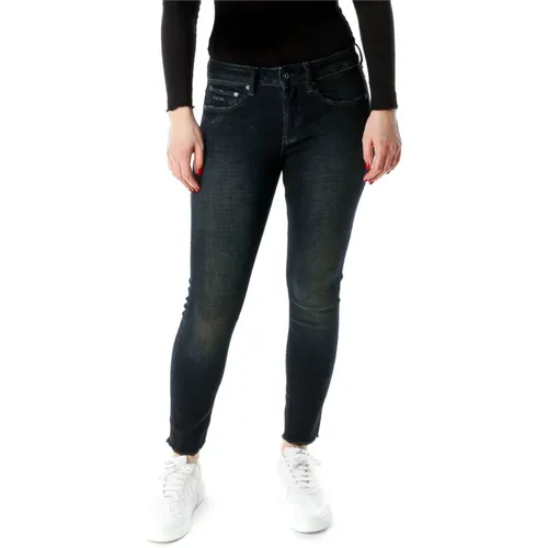 Cropped Skinny Fit Midwaist Jeans , Damen, Größe: W25 L30 - G-Star - Modalova