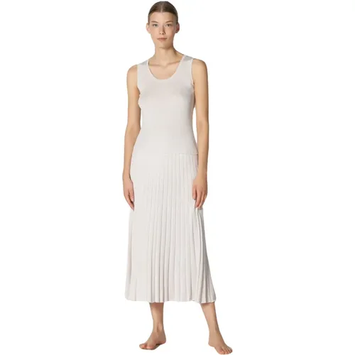 Sun Rib Maxi A-Line Skirt , female, Sizes: M/L, XS/S - Sminfinity - Modalova