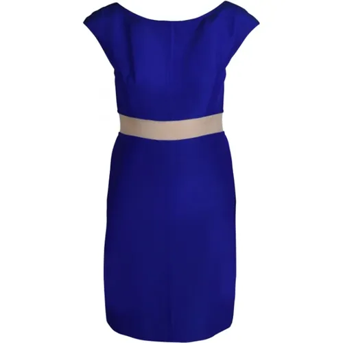 Blaues Kleid mit Transparentem Taillenband , Damen, Größe: L - Balenciaga - Modalova