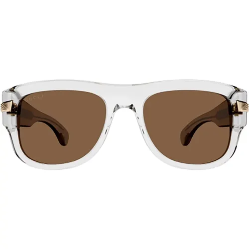 Neutral Sunglasses for Women , female, Sizes: 54 MM - Gucci - Modalova