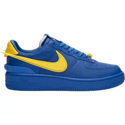 Blaue Ledersneakers AIR Force 1 LOW SP , Herren, Größe: 41 EU - Nike - Modalova