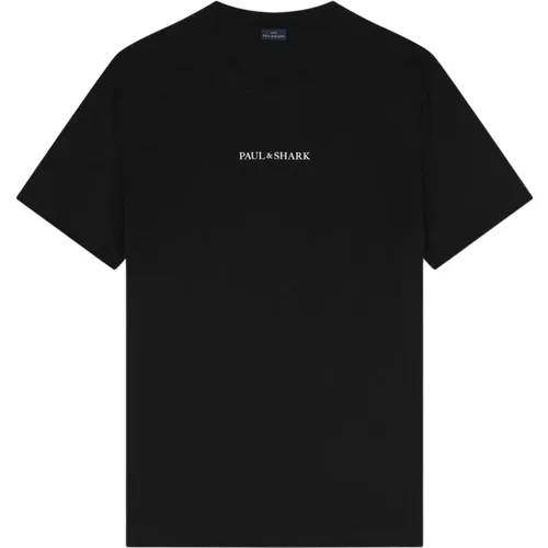 Reflex Baumwoll-Jersey T-Shirt , Herren, Größe: XL - PAUL & SHARK - Modalova
