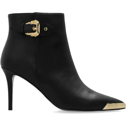 Heeled ankle boots , female, Sizes: 4 UK, 3 UK, 5 UK, 7 UK, 6 UK - Versace Jeans Couture - Modalova