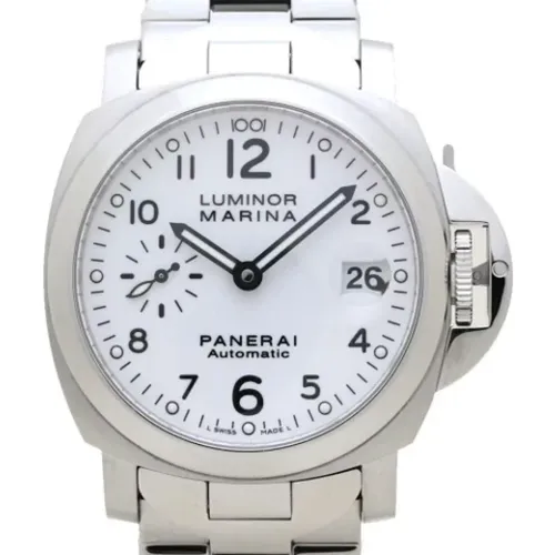 Pre-owned Stainless Steel watches , male, Sizes: ONE SIZE - Panerai Pre-owned - Modalova