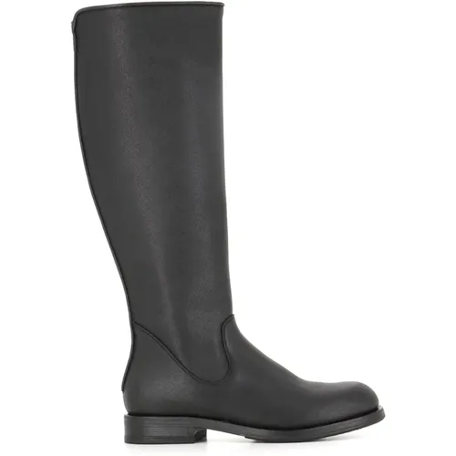 Leather Zipper Boots , female, Sizes: 4 UK, 5 1/2 UK, 7 UK, 4 1/2 UK, 6 UK, 3 UK - Pantanetti - Modalova