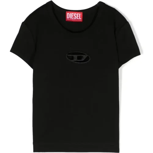 Schwarze T-Shirts und Polos,T-shirts - Diesel - Modalova