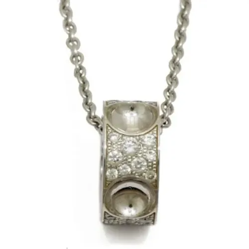 Pre-owned White Gold necklaces , female, Sizes: ONE SIZE - Louis Vuitton Vintage - Modalova