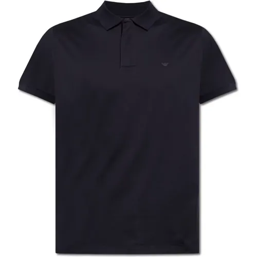 Baumwoll-Poloshirt , Herren, Größe: M - Emporio Armani - Modalova