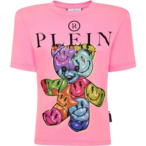 Rosa Teddy Smile T-shirt - Philipp Plein - Modalova