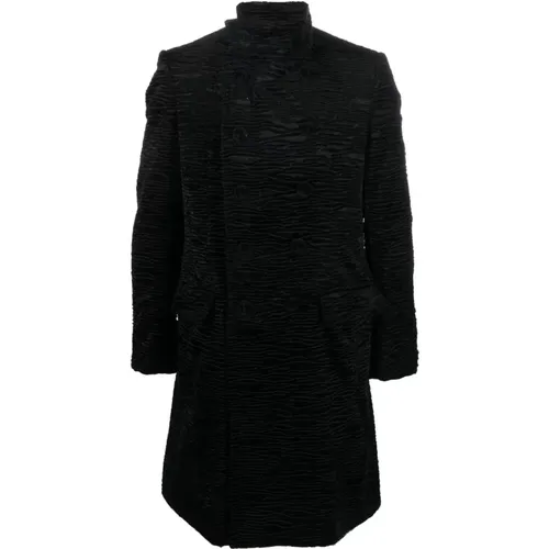 Astrakan coat , male, Sizes: XL, M, L, 2XL - Balmain - Modalova
