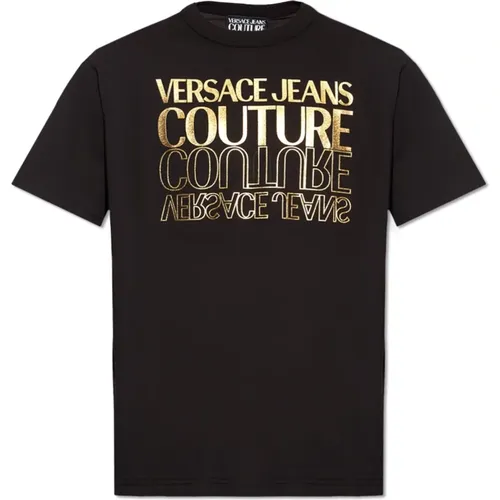 T-Shirt mit Logo , Herren, Größe: XS - Versace Jeans Couture - Modalova