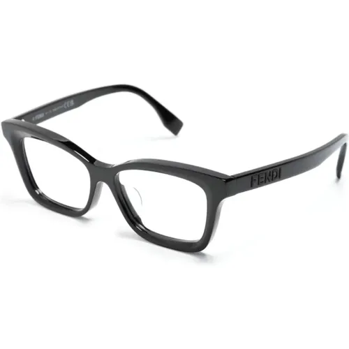 Schwarze Optische Brille, Vielseitiger Stil - Fendi - Modalova