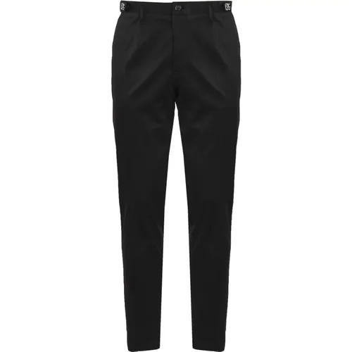 Schwarze Chinos aus Stretch-Baumwolle , Herren, Größe: 3XL - Dolce & Gabbana - Modalova