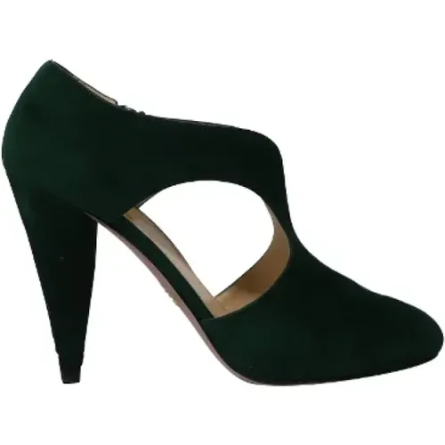 Pre-owned Leather heels , female, Sizes: 4 UK - Prada Vintage - Modalova