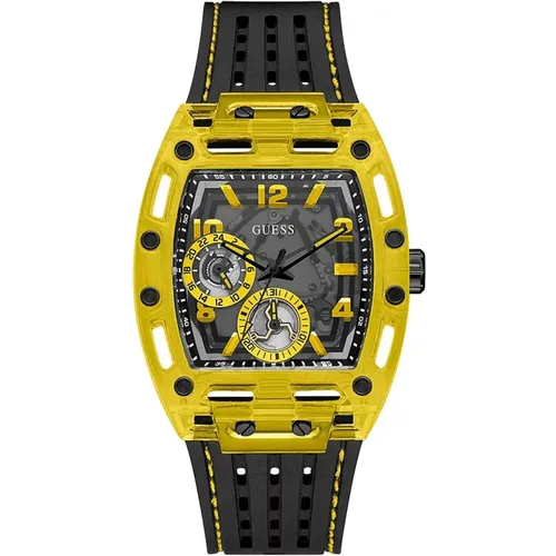 Yellow Quartz Watch Unisex , male, Sizes: ONE SIZE - Guess - Modalova