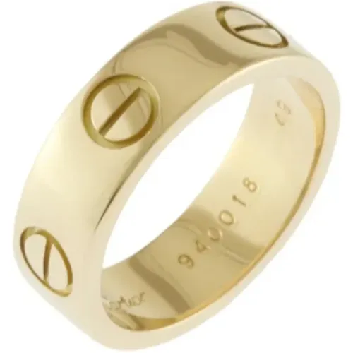 Pre-owned Gold rings , female, Sizes: ONE SIZE - Cartier Vintage - Modalova