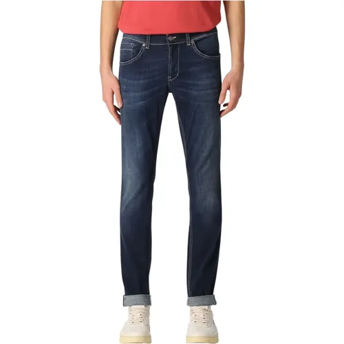 Slim-fit Denim George Jeans , male, Sizes: W36 - Dondup - Modalova