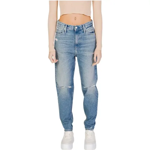 Mom Jeans aus recycelter Baumwolle , Damen, Größe: W25 L28 - Calvin Klein Jeans - Modalova