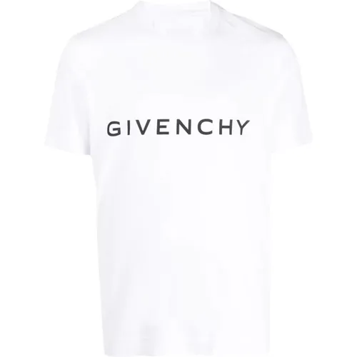 Logo Print Cotton T-Shirt , male, Sizes: M, S, 2XL - Givenchy - Modalova