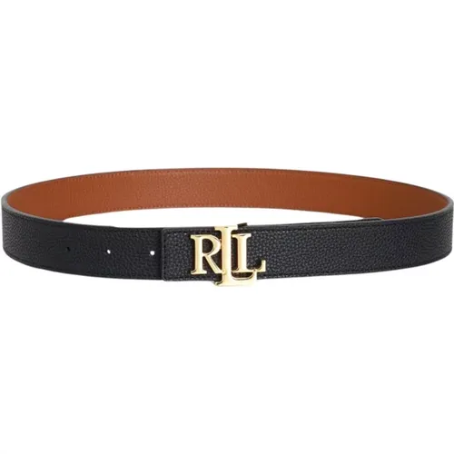 Reversible Women's Belt with Logo Plate , female, Sizes: L, XL - Ralph Lauren - Modalova