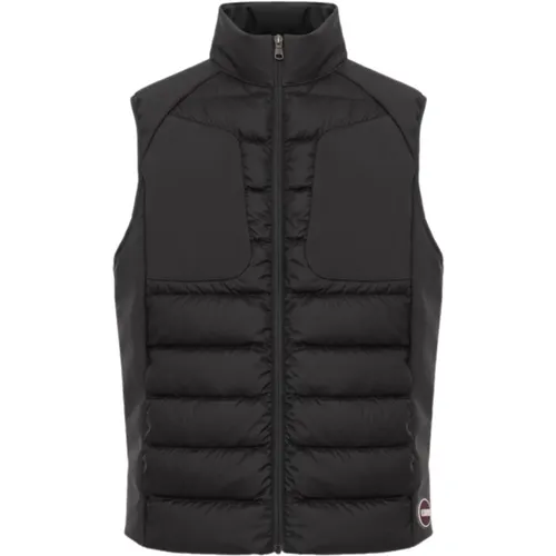 Quilted Sleeveless Mens Down Vest , male, Sizes: M - Colmar - Modalova