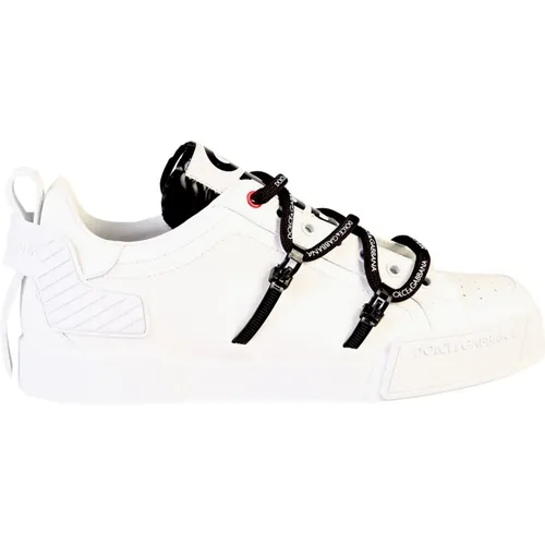 Baroque Logo Sneakers , male, Sizes: 9 UK, 8 UK, 9 1/2 UK, 10 UK, 6 UK, 11 UK - Dolce & Gabbana - Modalova