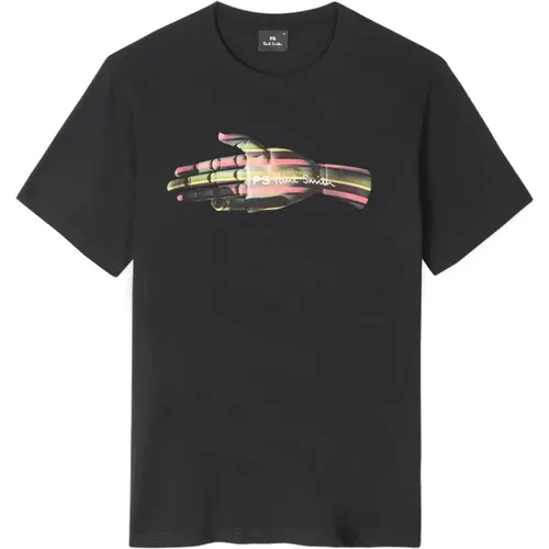 Grafikdruck Casual Slim Fit T-shirt , Herren, Größe: L - PS By Paul Smith - Modalova