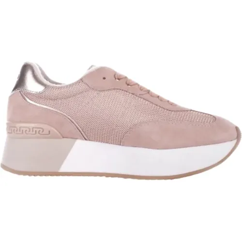 Rosa Sport Sneakers Logo Wildleder Mesh , Damen, Größe: 37 EU - Liu Jo - Modalova